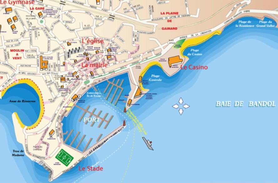 L Annexe 50M De La Plage Bandol Luaran gambar